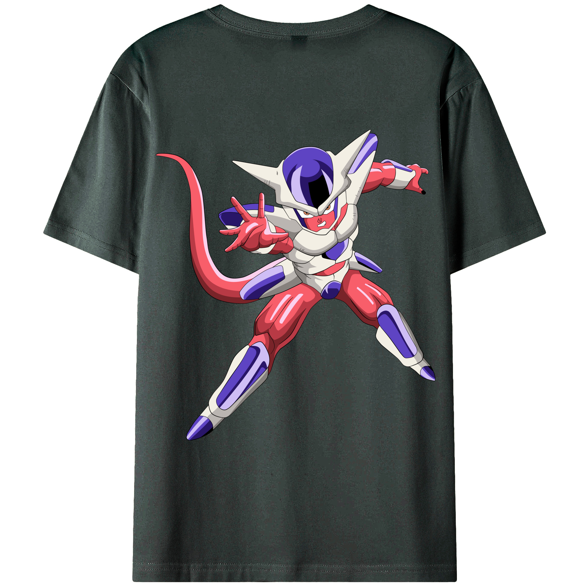 （画像用） ドラゴンボール フリーザ DRAGON BALL Frieza 綿100％ メンズ半袖Tシャツ（バックプリント） 通気性